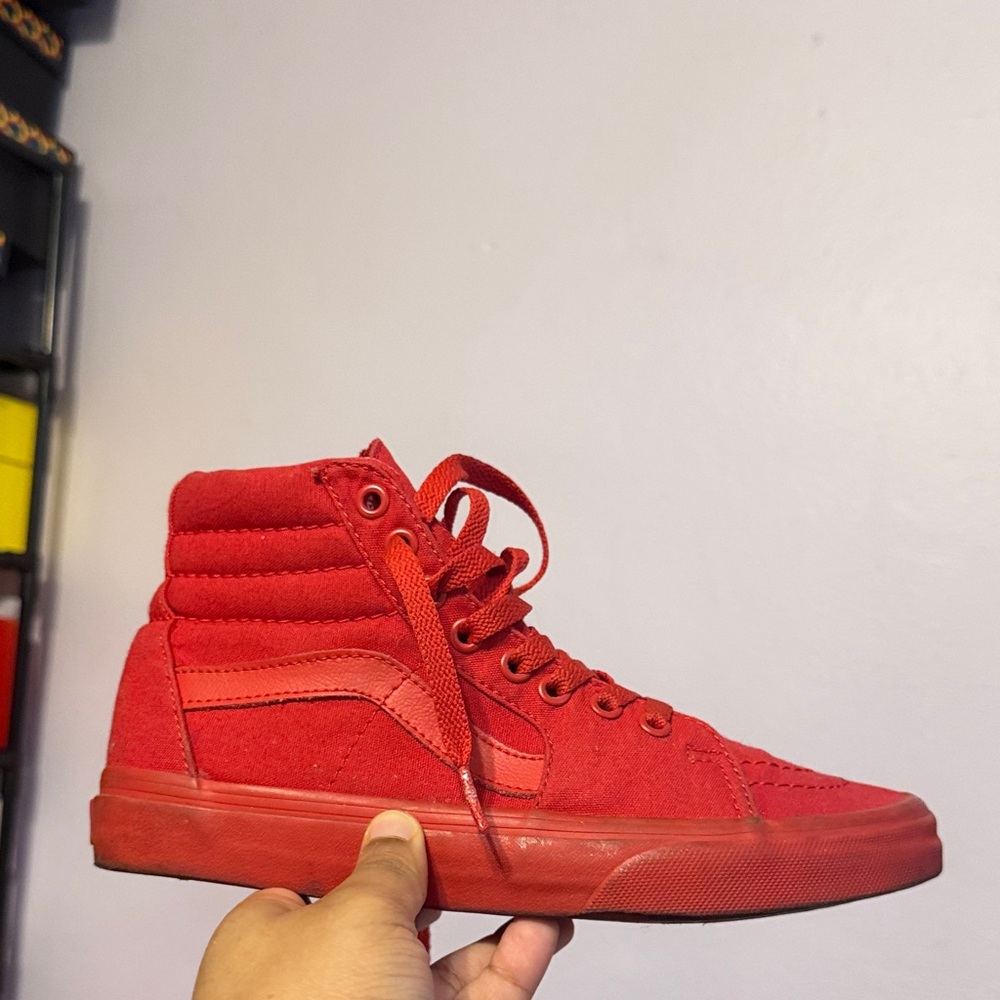 Vans Red High-Top Sneakers
